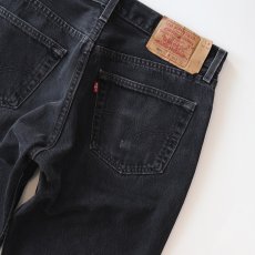 画像8: LEVI'S 501 BLACK DENIM PANTS "made in USA" 【W34程度】 (8)