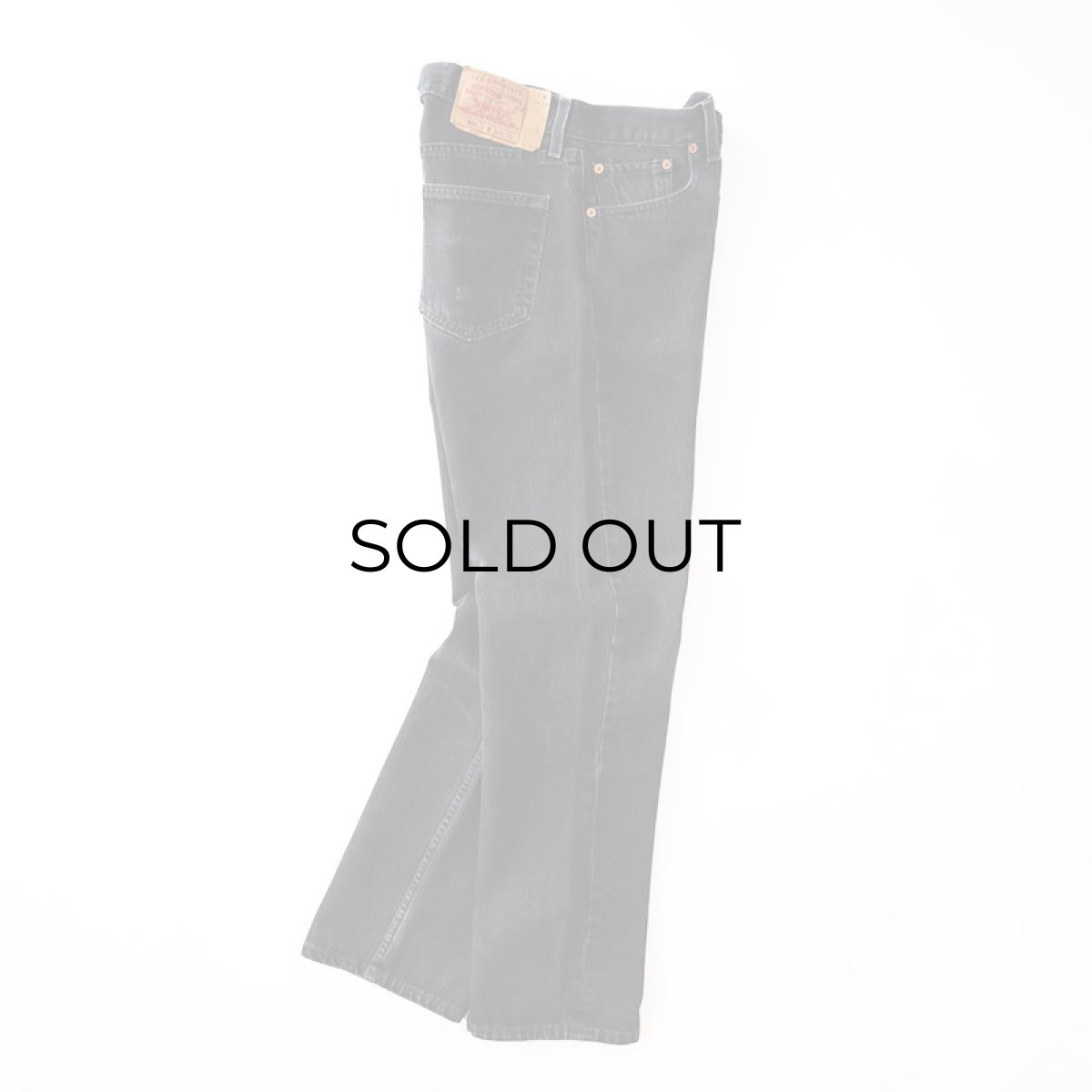 画像3: LEVI'S 501 BLACK DENIM PANTS "made in USA" 【W34程度】 (3)