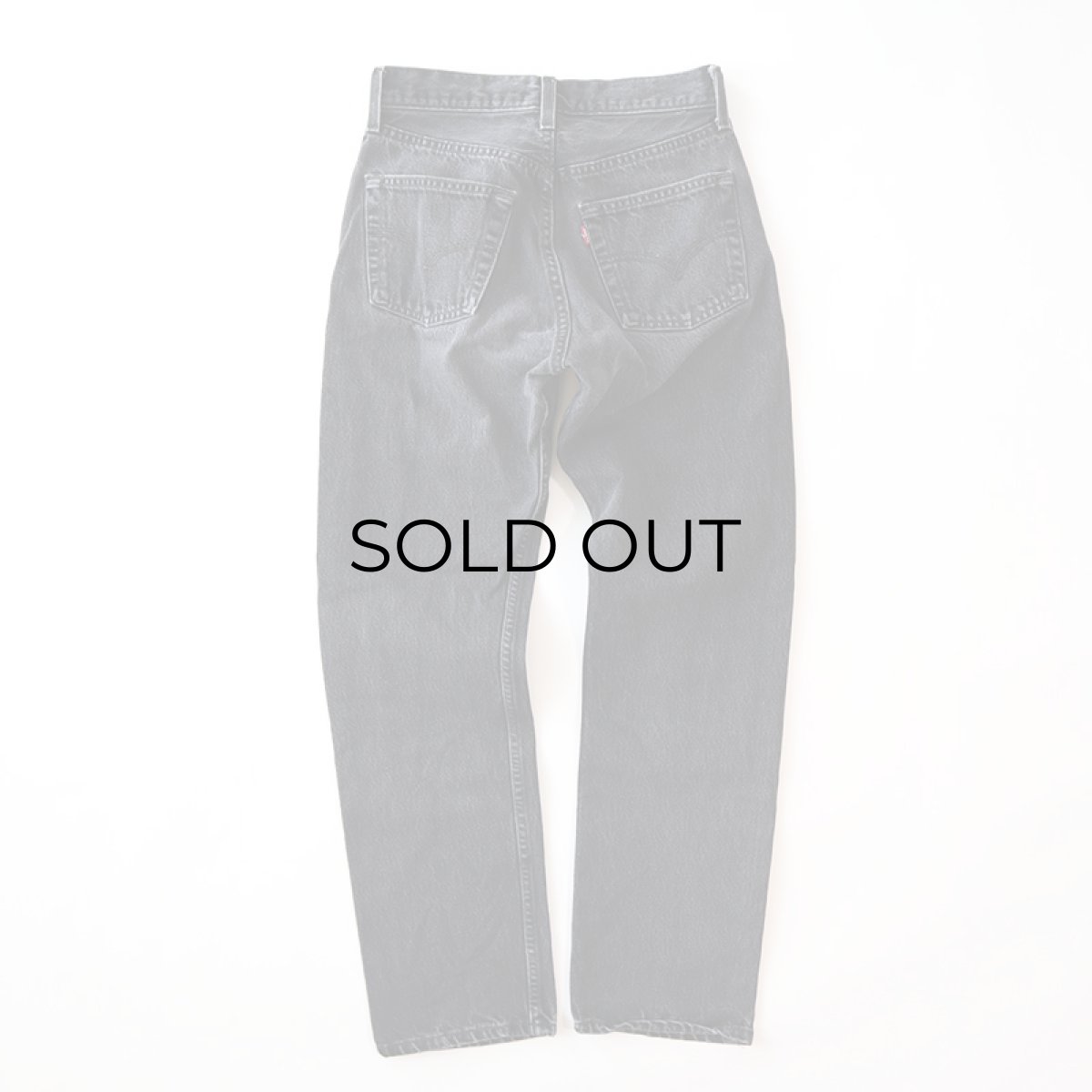 画像4: LEVI'S 501 BLACK DENIM PANTS "made in USA" 【W27程度】 (4)