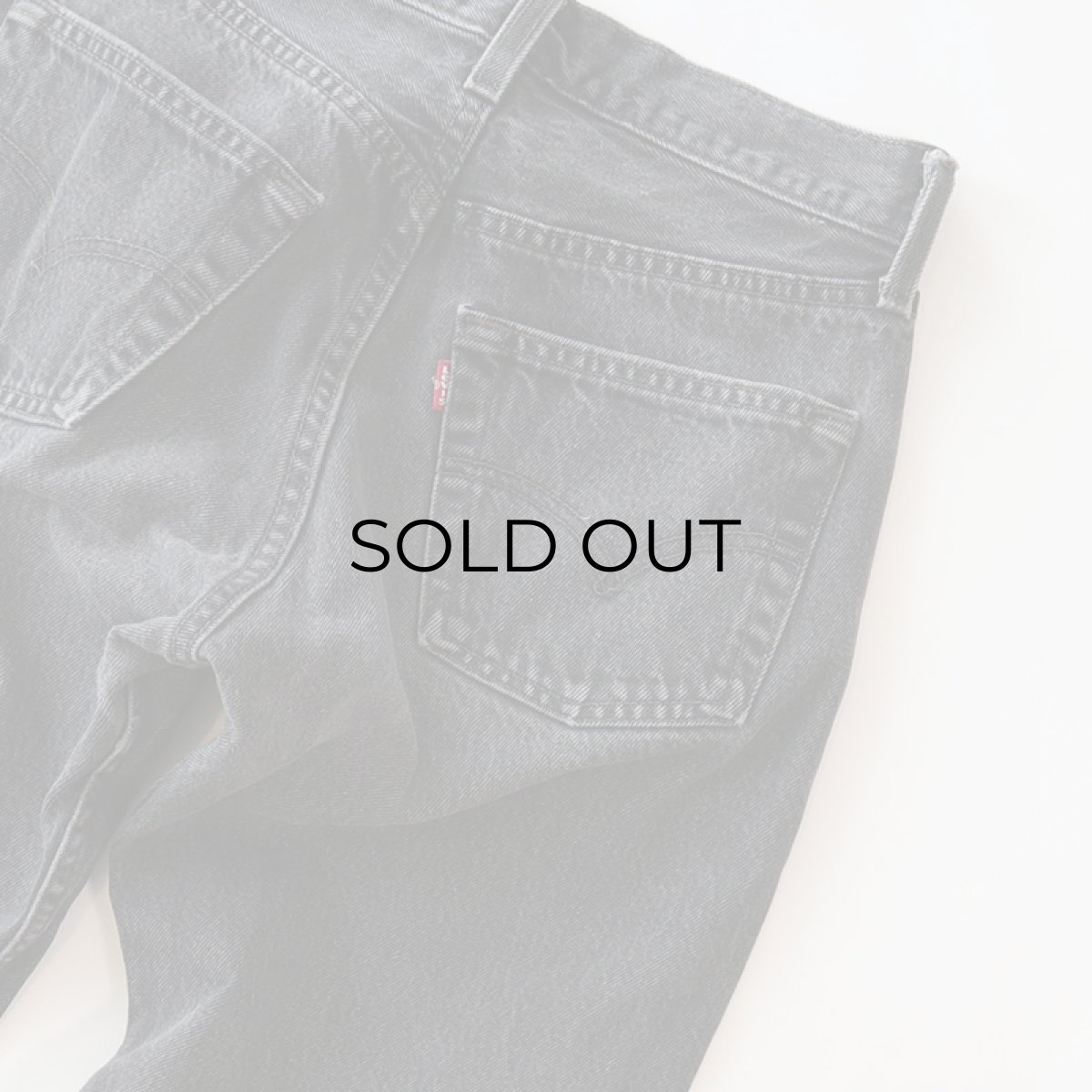 画像7: LEVI'S 501 BLACK DENIM PANTS "made in USA" 【W27程度】 (7)