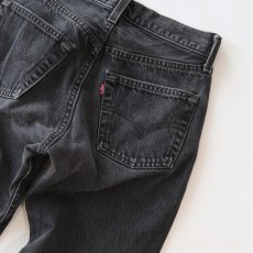 画像7: LEVI'S 501 BLACK DENIM PANTS "made in USA" 【W27程度】 (7)