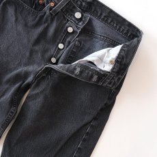 画像5: LEVI'S 501 BLACK DENIM PANTS "made in USA" 【W27程度】 (5)