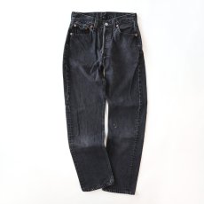画像2: LEVI'S 501 BLACK DENIM PANTS "made in USA" 【W27程度】 (2)