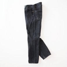 画像3: LEVI'S 501 BLACK DENIM PANTS "made in USA" 【W27程度】 (3)