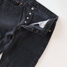 画像5: LEVI'S 501 BLACK DENIM PANTS "made in USA" 【W32程度】 (5)