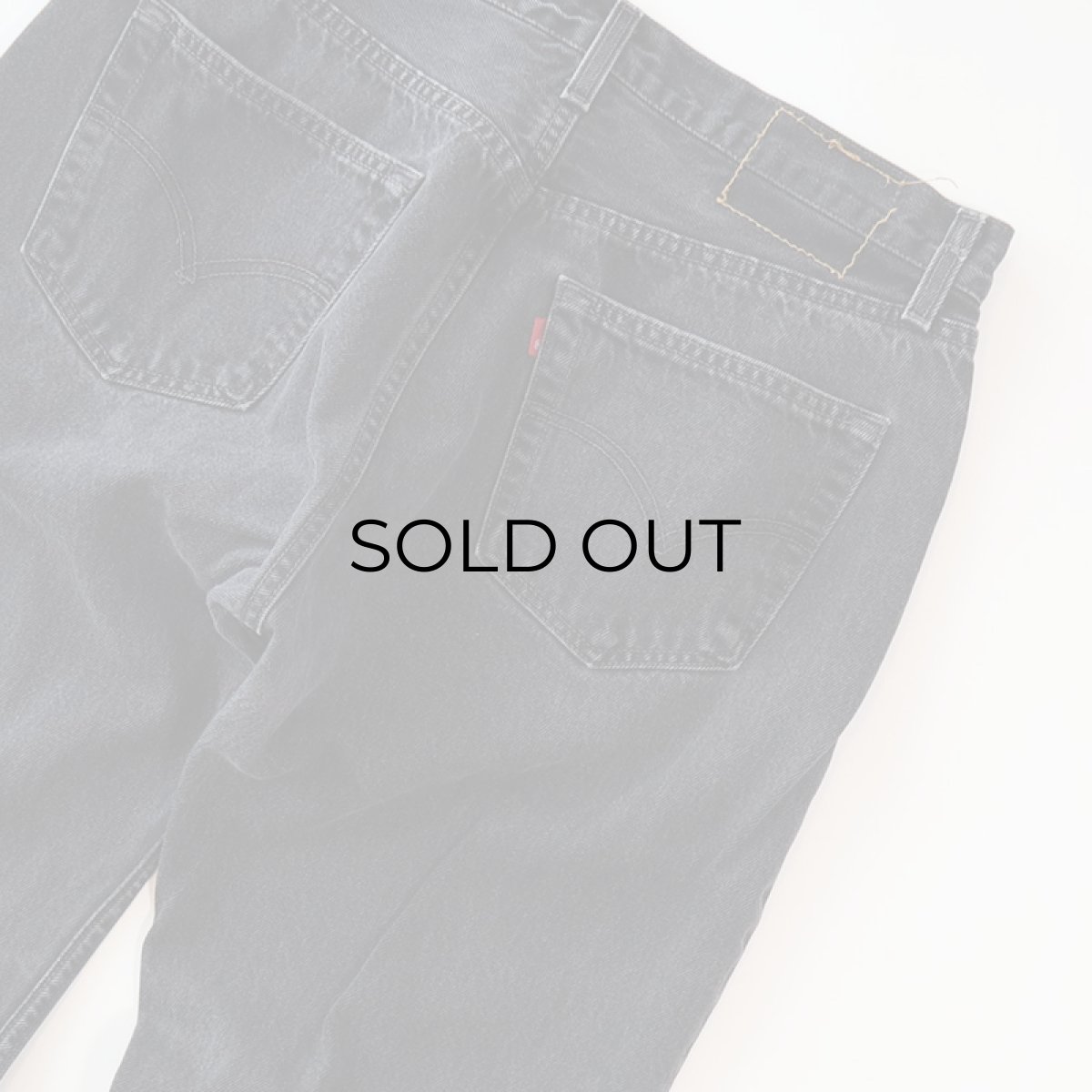 画像7: LEVI'S 501 BLACK DENIM PANTS "made in USA" 【W32程度】 (7)