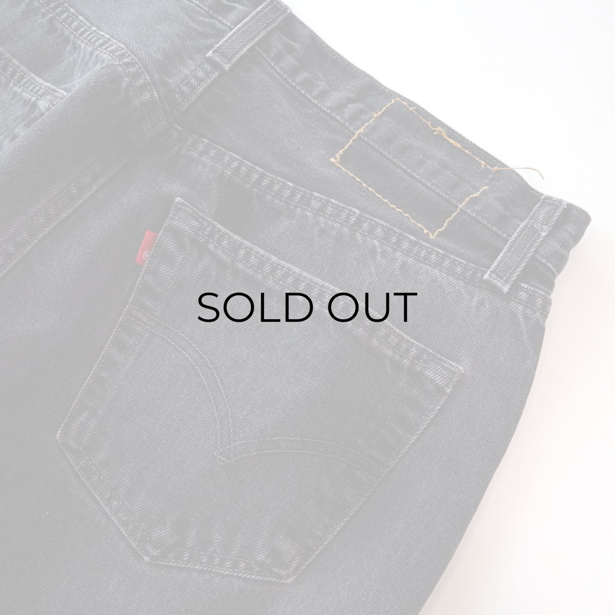 画像8: LEVI'S 501 BLACK DENIM PANTS "made in USA" 【W32程度】 (8)