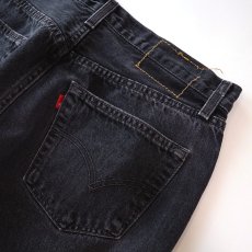 画像8: LEVI'S 501 BLACK DENIM PANTS "made in USA" 【W32程度】 (8)