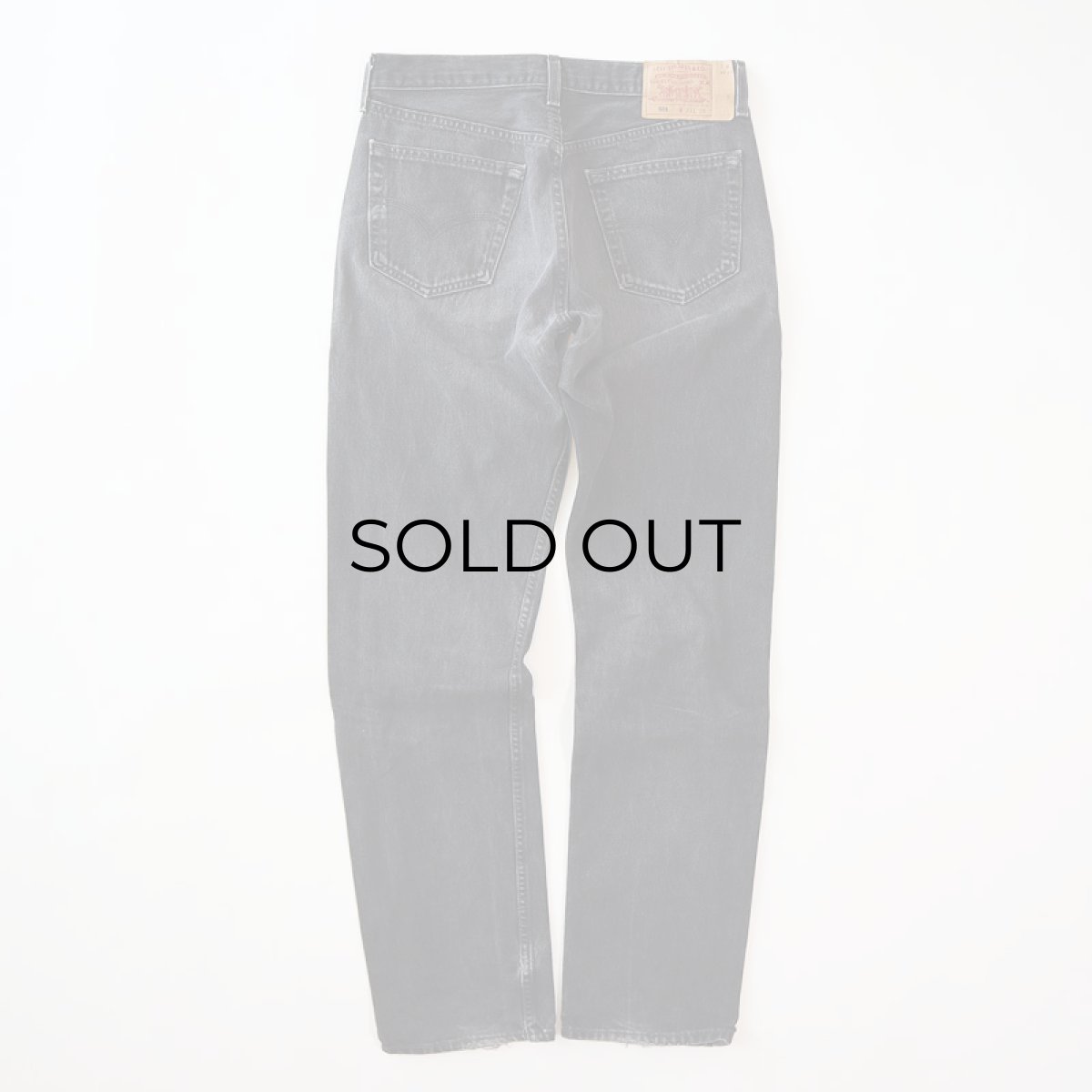 画像4: LEVI'S 501 BLACK DENIM PANTS "made in USA" 【W33程度】 (4)