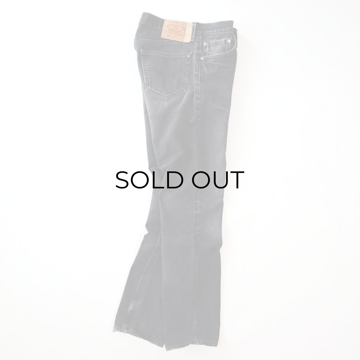 画像3: LEVI'S 501 BLACK DENIM PANTS "made in USA" 【W33程度】 (3)