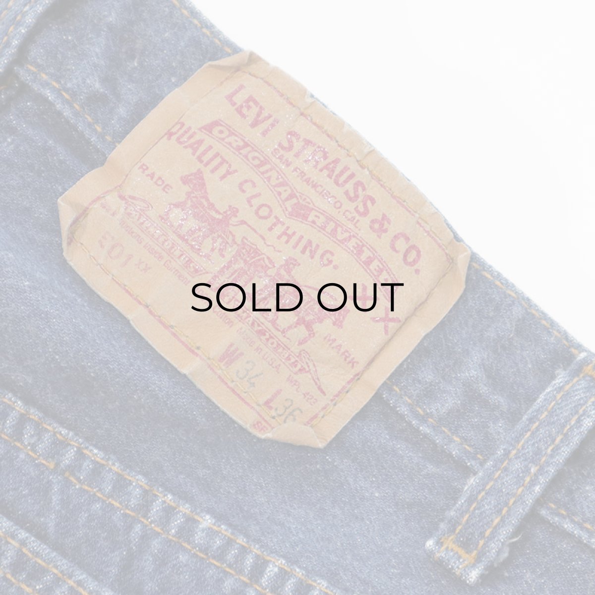 画像9: LEVI'S 501 DENIM PANTS "made in USA" 【W33 程度】 (9)