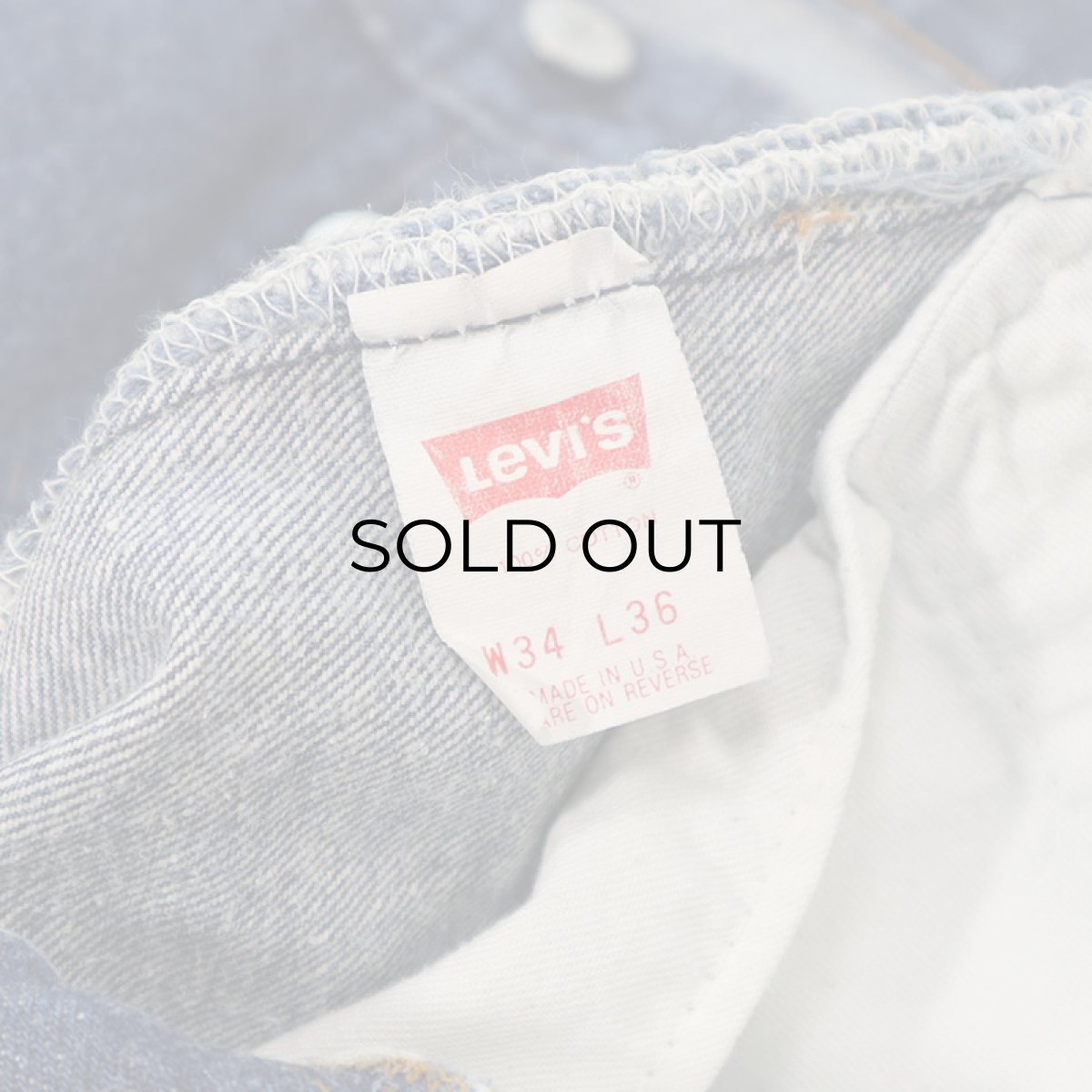 画像10: LEVI'S 501 DENIM PANTS "made in USA" 【W33 程度】 (10)