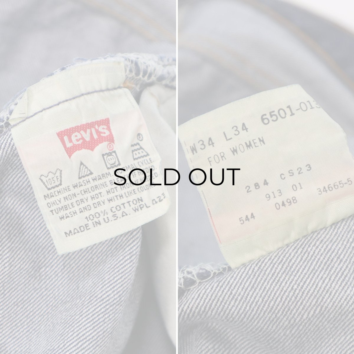 画像9: LEVI'S 501 DENIM PANTS "made in USA" 【W34 程度】 (9)