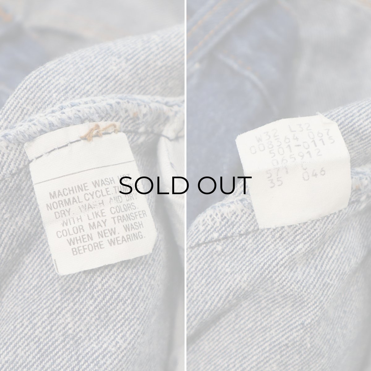 画像10: 80's LEVI'S 501 DENIM PANTS "INSEAM SINGLE" "made in USA" 【W32 程度】 (10)