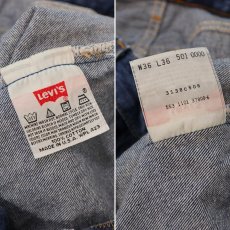 画像10: LEVI'S 501 DENIM PANTS "made in USA" 【W35 程度】 (10)