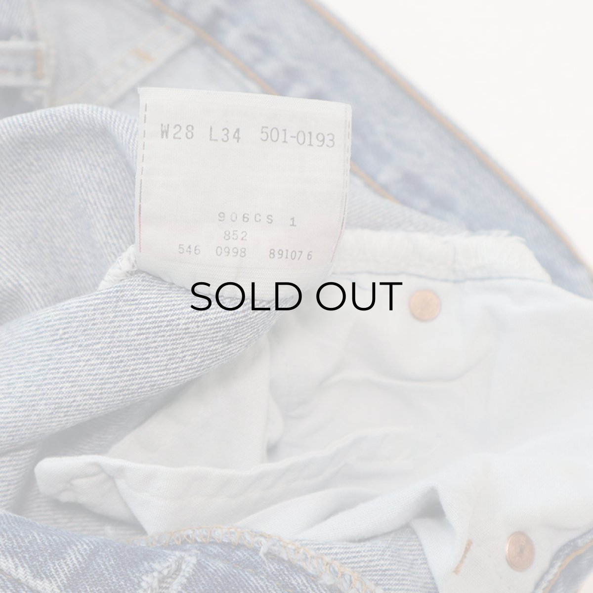 画像7: LEVI'S 501 DENIM PANTS "made in USA" 【W28 程度】 (7)