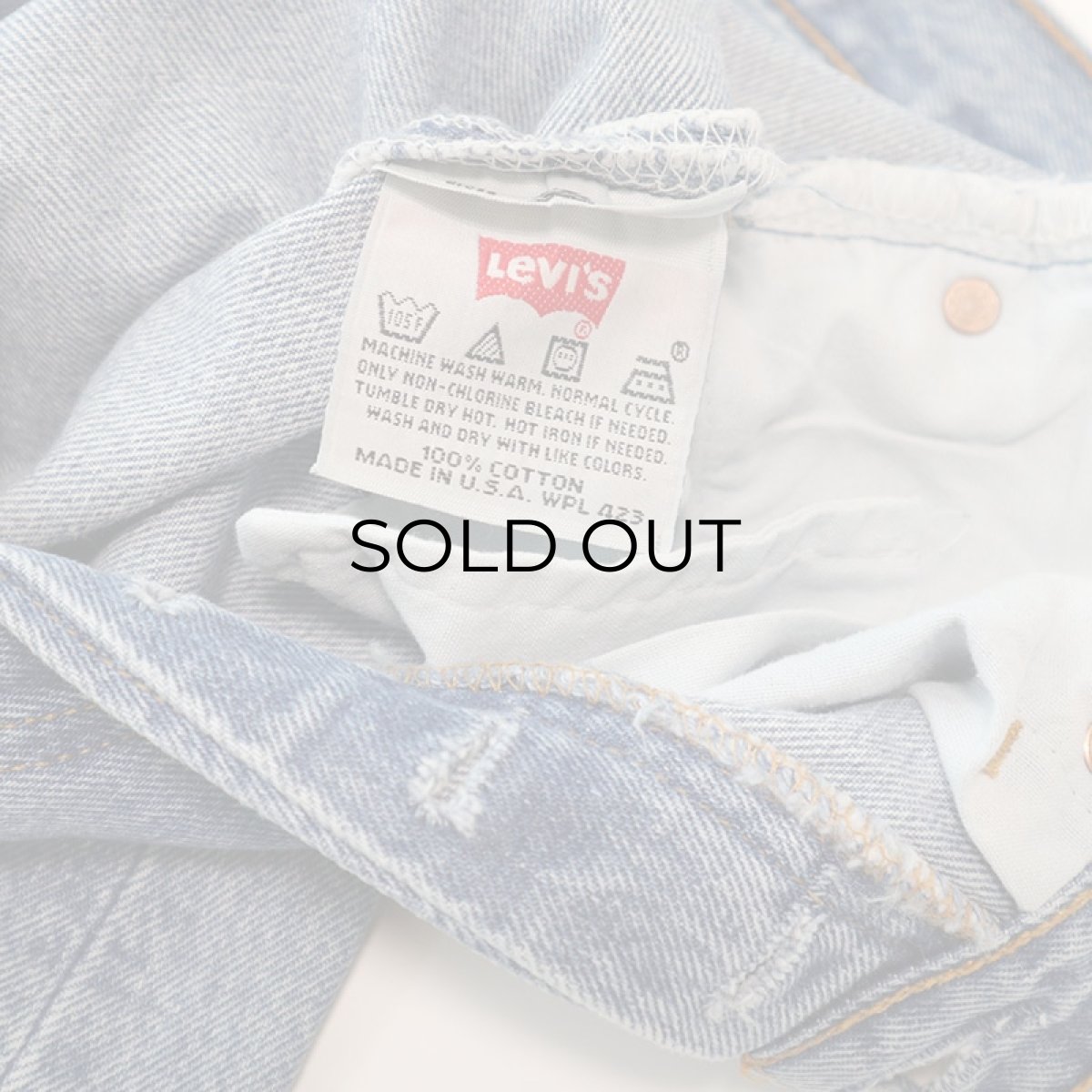 画像8: LEVI'S 501 DENIM PANTS "made in USA" 【W28 程度】 (8)