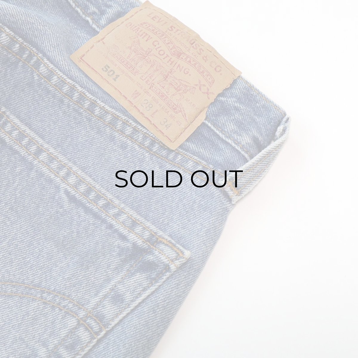 画像10: LEVI'S 501 DENIM PANTS "made in USA" 【W28 程度】 (10)