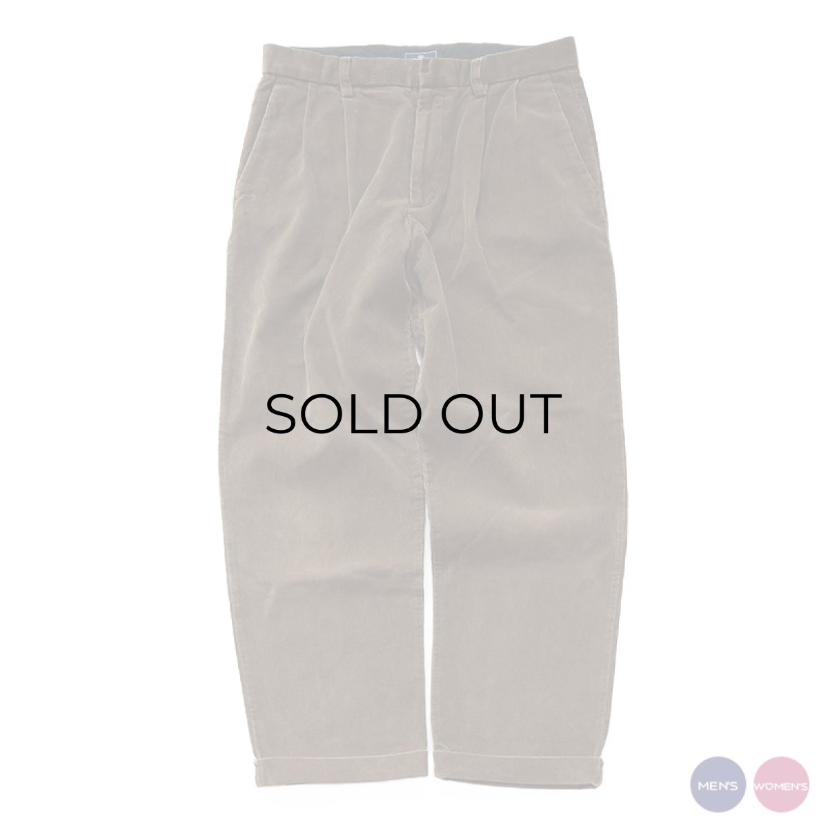 画像1: DOCKERS COTTON CORDUROY TUCK PANTS【W34 x L30 程度】 (1)