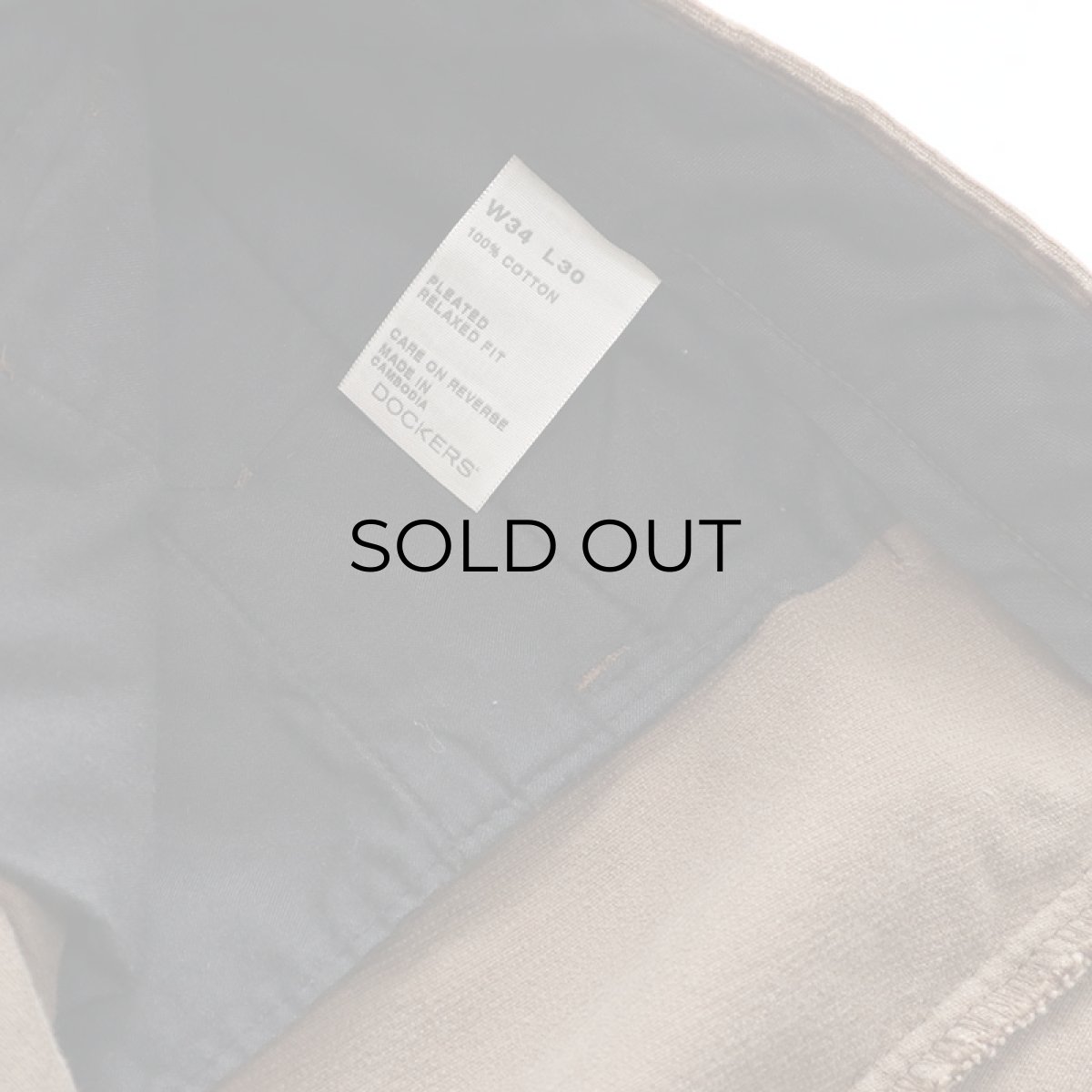 画像9: DOCKERS COTTON CORDUROY TUCK PANTS【W34 x L30 程度】 (9)