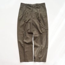 画像1: 90's nordstrom by Clifford Ltd. WOOL CHECK TUCK SLACKS 【W34 x L28.5 程度】 (1)