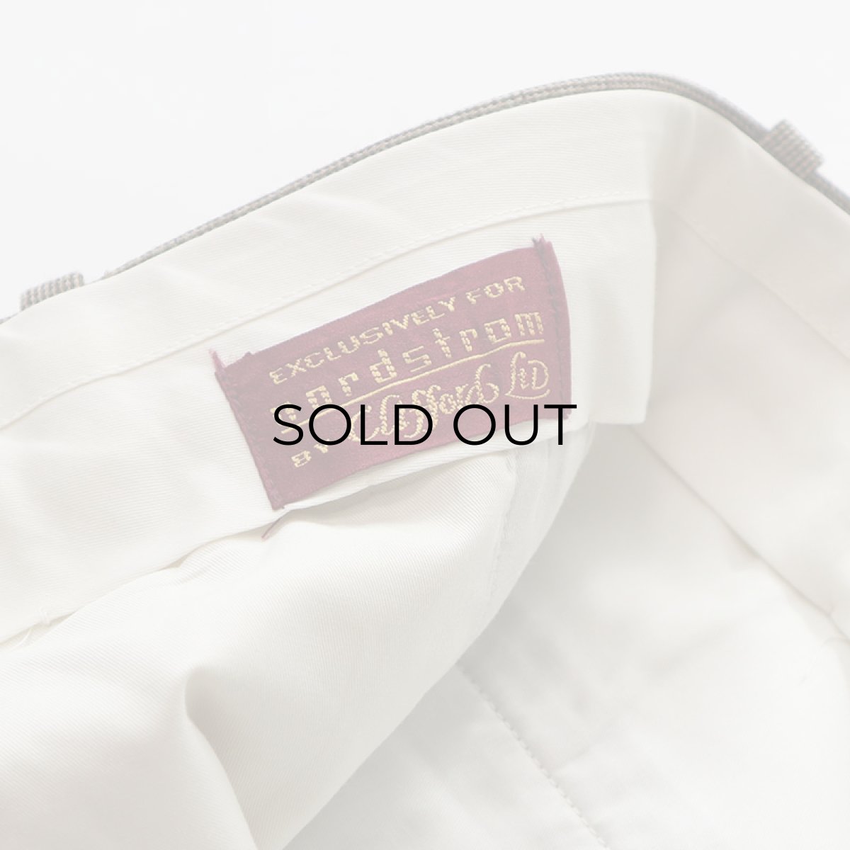 画像8: 90's nordstrom by Clifford Ltd. WOOL CHECK TUCK SLACKS 【W34 x L28.5 程度】 (8)