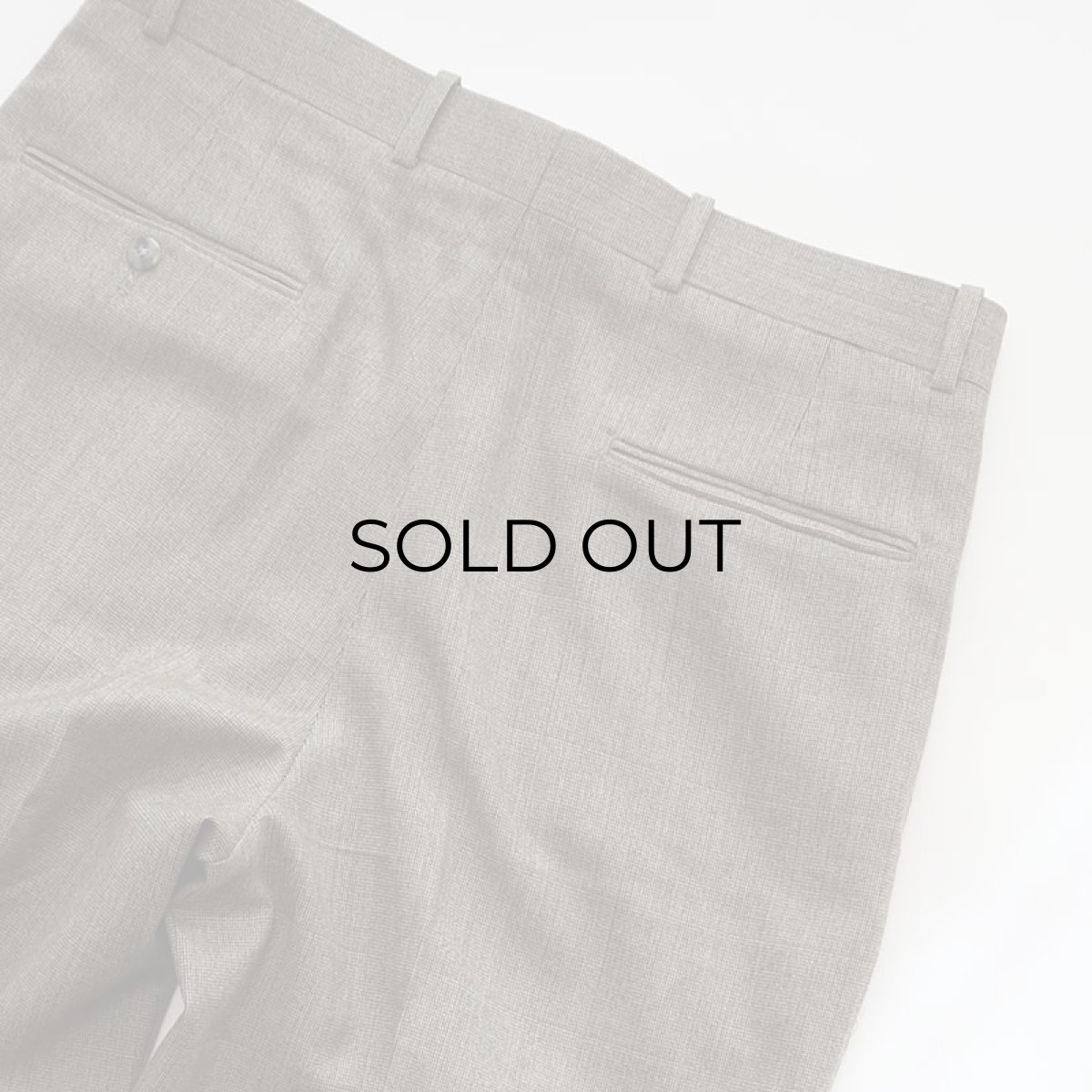 画像6: 90's nordstrom by Clifford Ltd. WOOL CHECK TUCK SLACKS 【W34 x L28.5 程度】 (6)