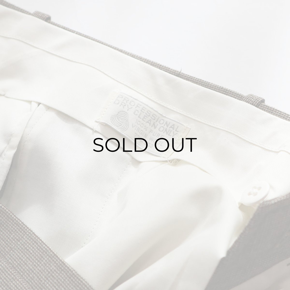 画像9: 90's nordstrom by Clifford Ltd. WOOL CHECK TUCK SLACKS 【W34 x L28.5 程度】 (9)