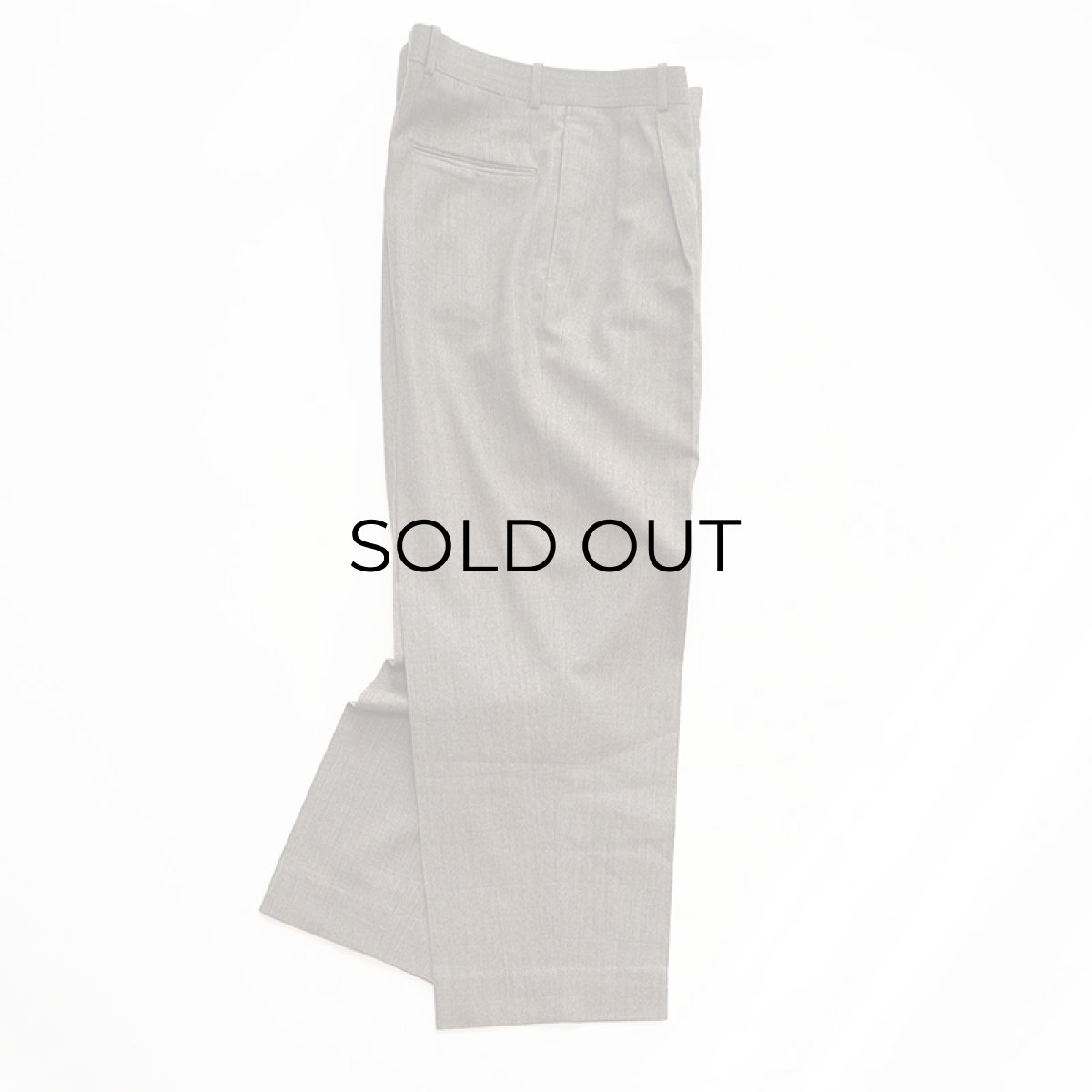 画像2: 90's nordstrom by Clifford Ltd. WOOL CHECK TUCK SLACKS 【W34 x L28.5 程度】 (2)