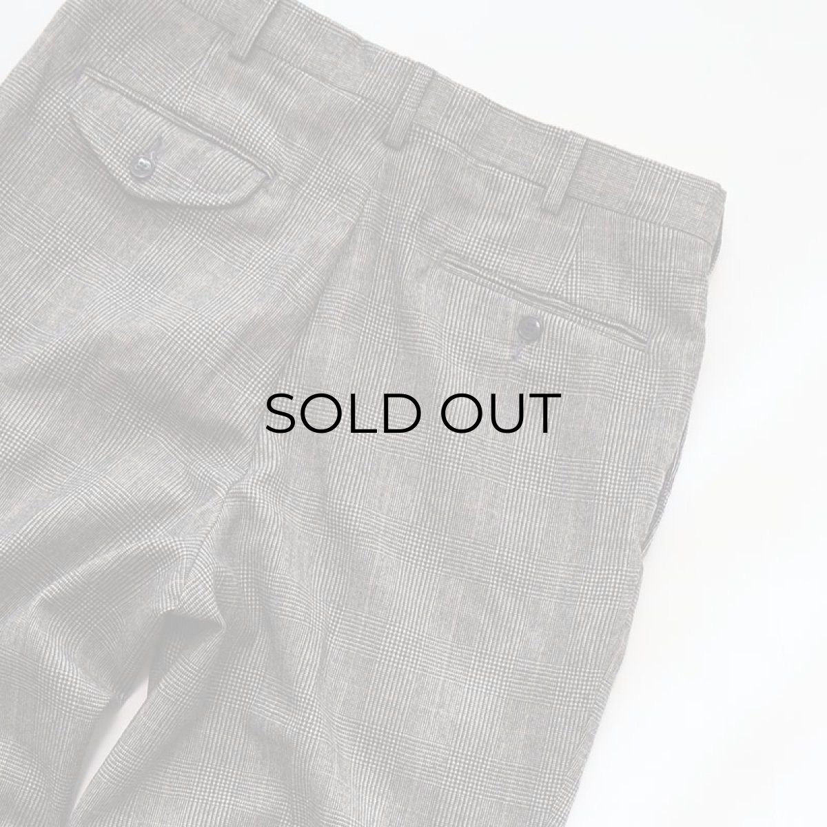 画像6: 〜90's AKA EDDIE BAUER WOOL GLEN CHECK TUCK SLACKS "MADE IN USA"【W33 x L31 程度】 (6)