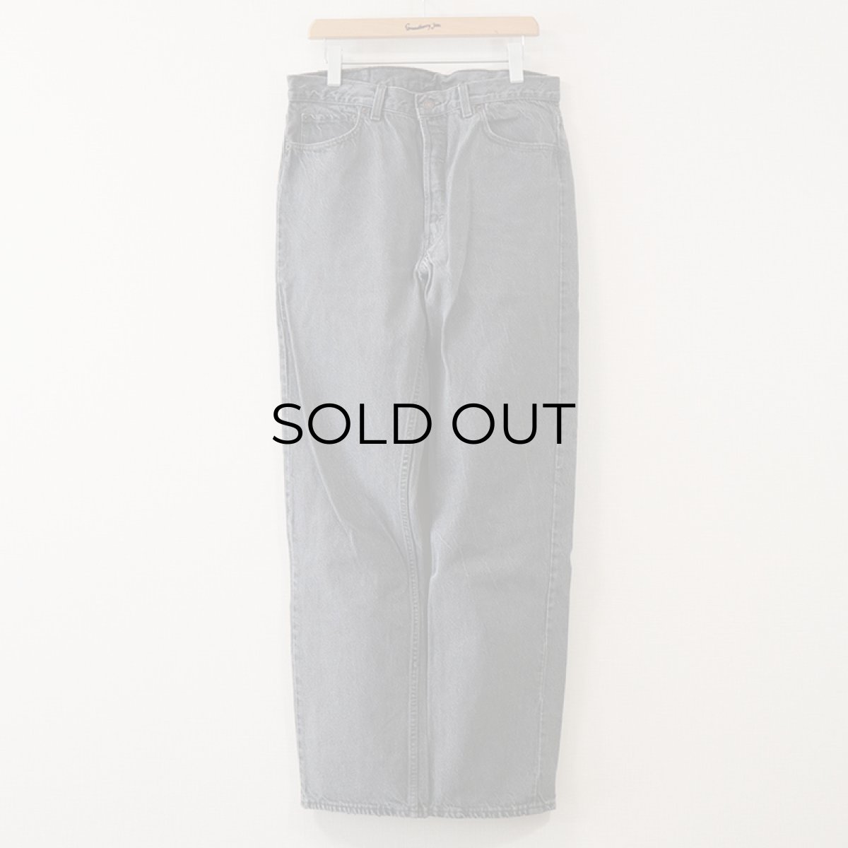 画像2: LEVI'S 501 BLACK DENIM PANTS "made in USA" 【W36 x L33 程度】 (2)