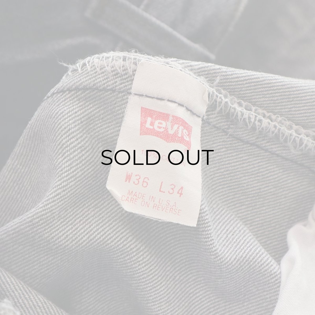 画像9: LEVI'S 501 BLACK DENIM PANTS "made in USA" 【W36 x L33 程度】 (9)
