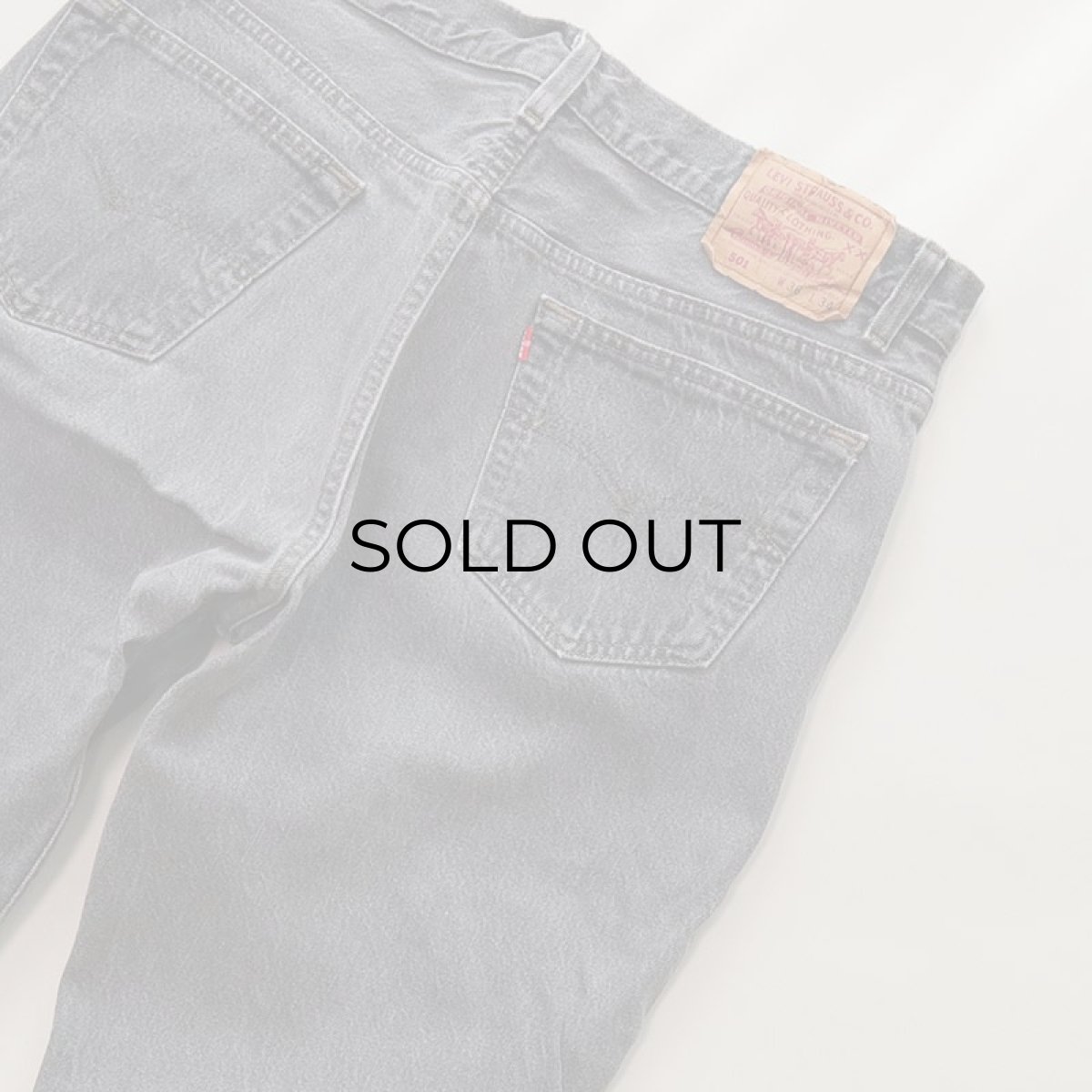 画像6: LEVI'S 501 BLACK DENIM PANTS "made in USA" 【W36 x L33 程度】 (6)