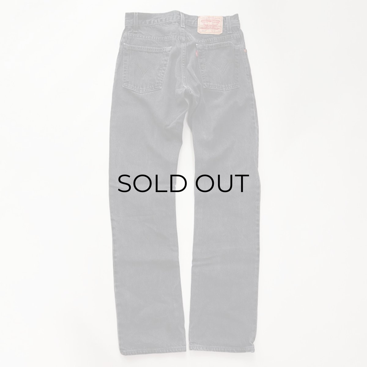 画像4: LEVI'S 517 BLACK DENIM BOOTS CUT PANTS "made in USA" 【W30 程度】 (4)