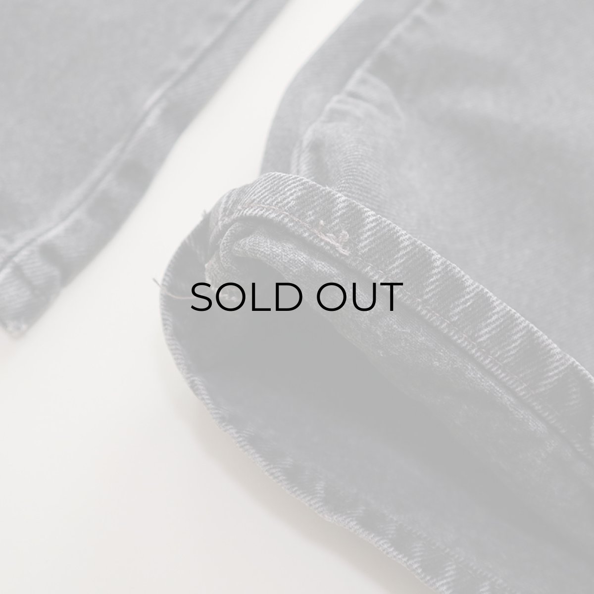 画像10: LEVI'S 517 BLACK DENIM BOOTS CUT PANTS "made in USA" 【W30 程度】 (10)