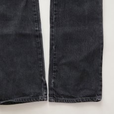 画像7: LEVI'S 517 BLACK DENIM BOOTS CUT PANTS "made in USA" 【W30 程度】 (7)