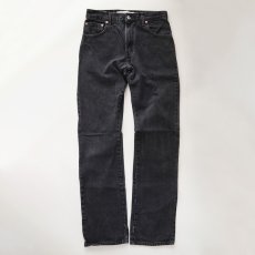 画像2: LEVI'S 517 BLACK DENIM BOOTS CUT PANTS "made in USA" 【W30 程度】 (2)