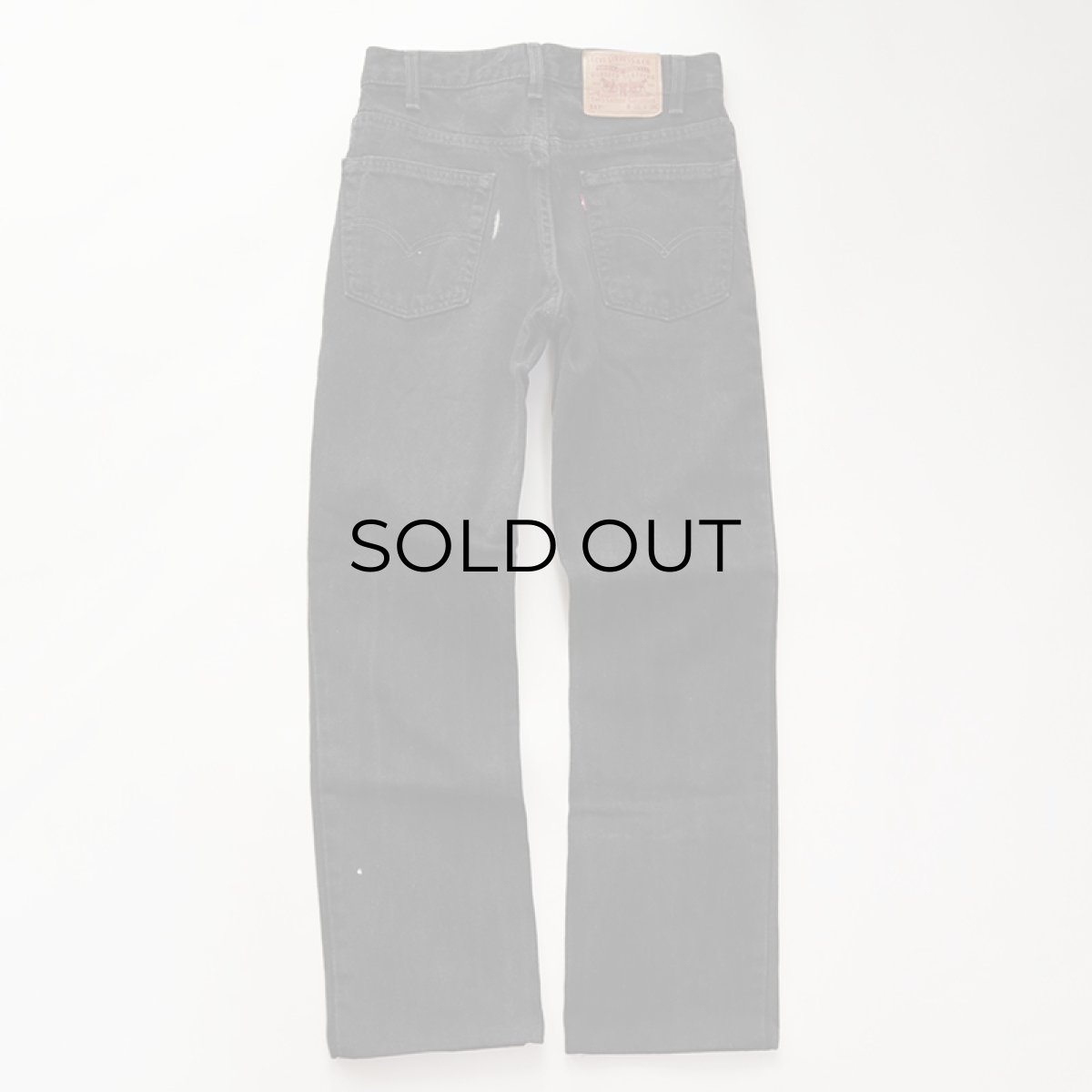 画像3: LEVI'S 517 BLACK DENIM BOOTS CUT PANTS "made in USA" 【W31 程度】 (3)