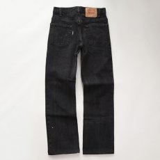 画像3: LEVI'S 517 BLACK DENIM BOOTS CUT PANTS "made in USA" 【W31 程度】 (3)