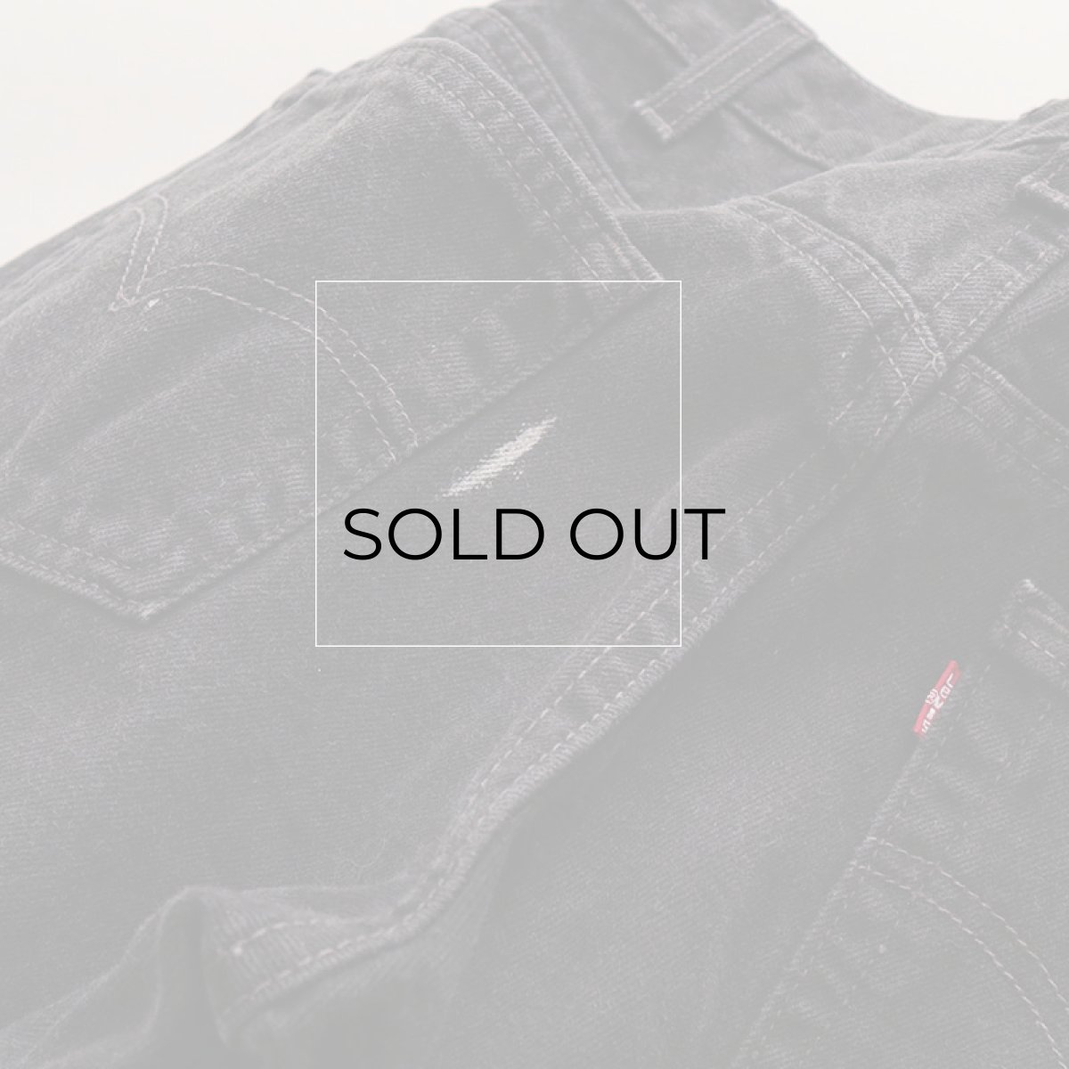 画像11: LEVI'S 517 BLACK DENIM BOOTS CUT PANTS "made in USA" 【W31 程度】 (11)