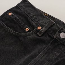 画像5: LEVI'S 517 BLACK DENIM BOOTS CUT PANTS "made in USA" 【W31 程度】 (5)