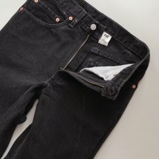 画像4: LEVI'S 517 BLACK DENIM BOOTS CUT PANTS "made in USA" 【W31 程度】 (4)