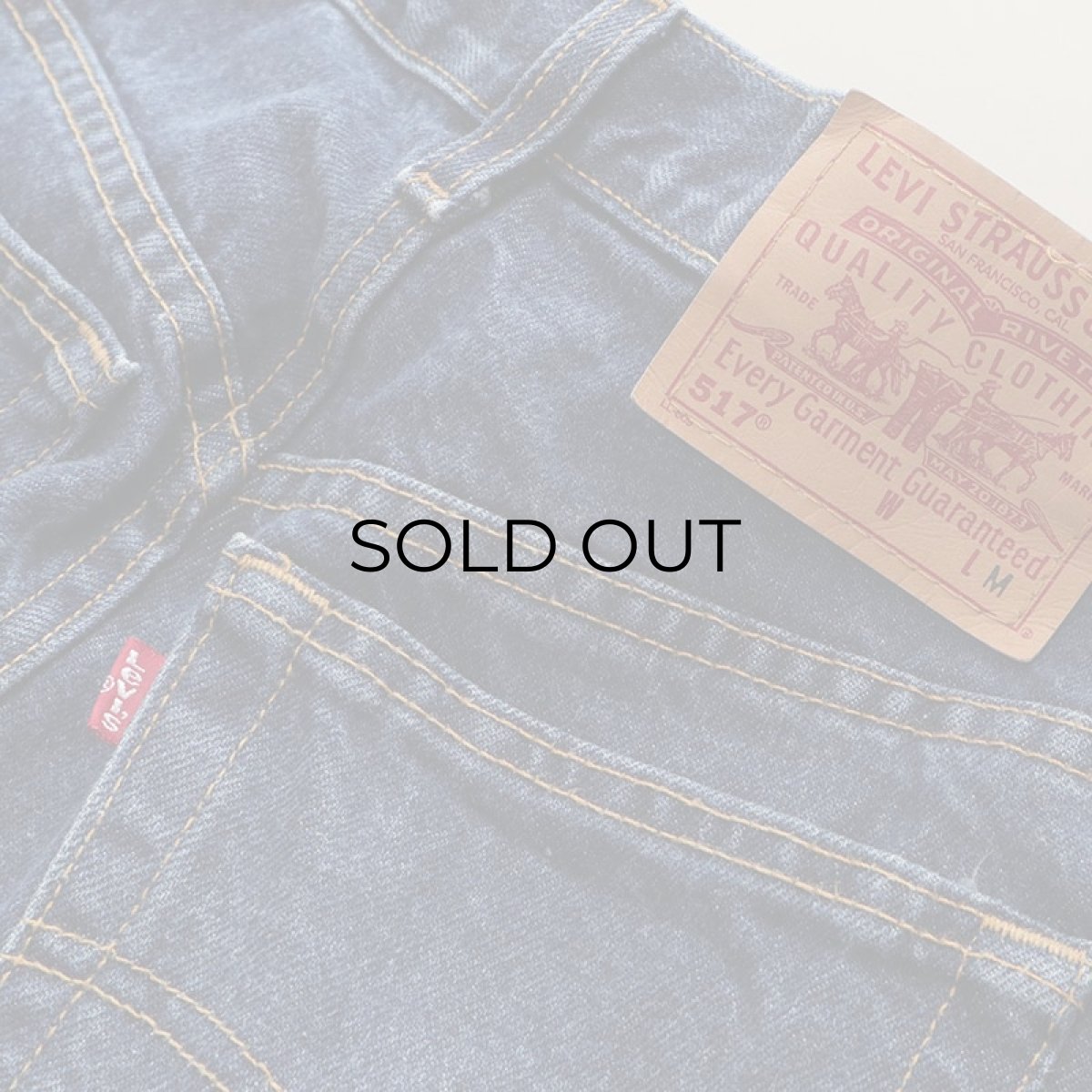 画像8: LEVI'S 517 DENIM BOOTS CUT PANTS "made in USA" 【W31 程度】 (8)