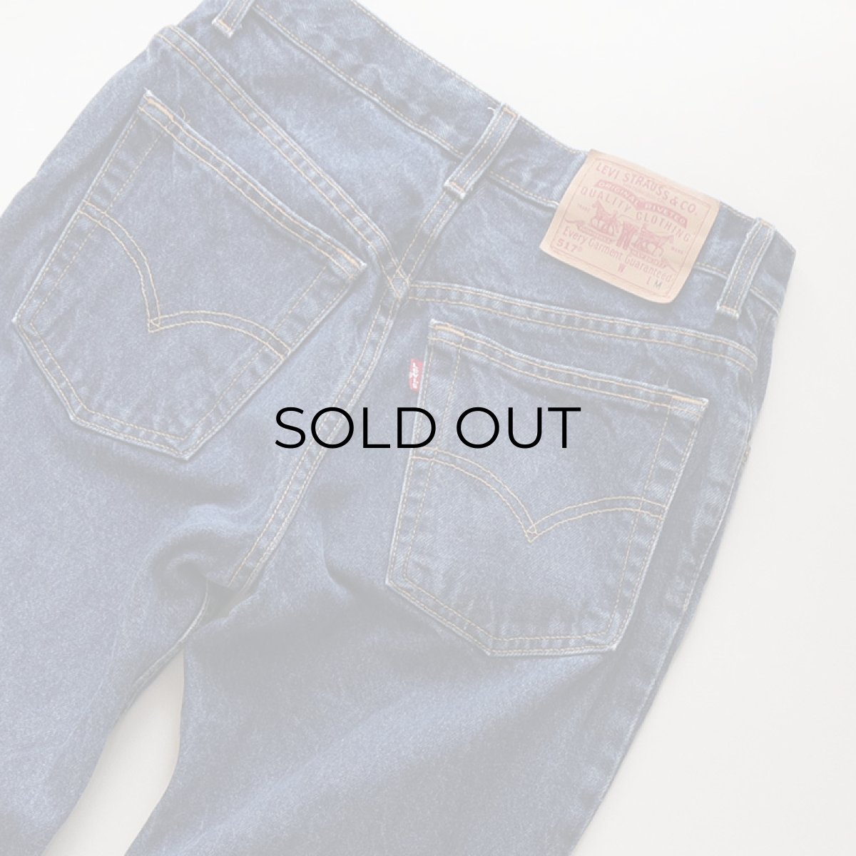 画像7: LEVI'S 517 DENIM BOOTS CUT PANTS "made in USA" 【W31 程度】 (7)