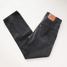 画像1: LEVI'S 505 BLACK DENIM PANTS "made in CANADA" 【W32 程度】 (1)