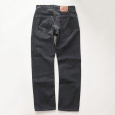 画像4: LEVI'S 505 BLACK DENIM PANTS "made in CANADA" 【W32 程度】 (4)