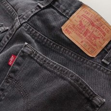 画像9: LEVI'S 505 BLACK DENIM PANTS "made in CANADA" 【W32 程度】 (9)