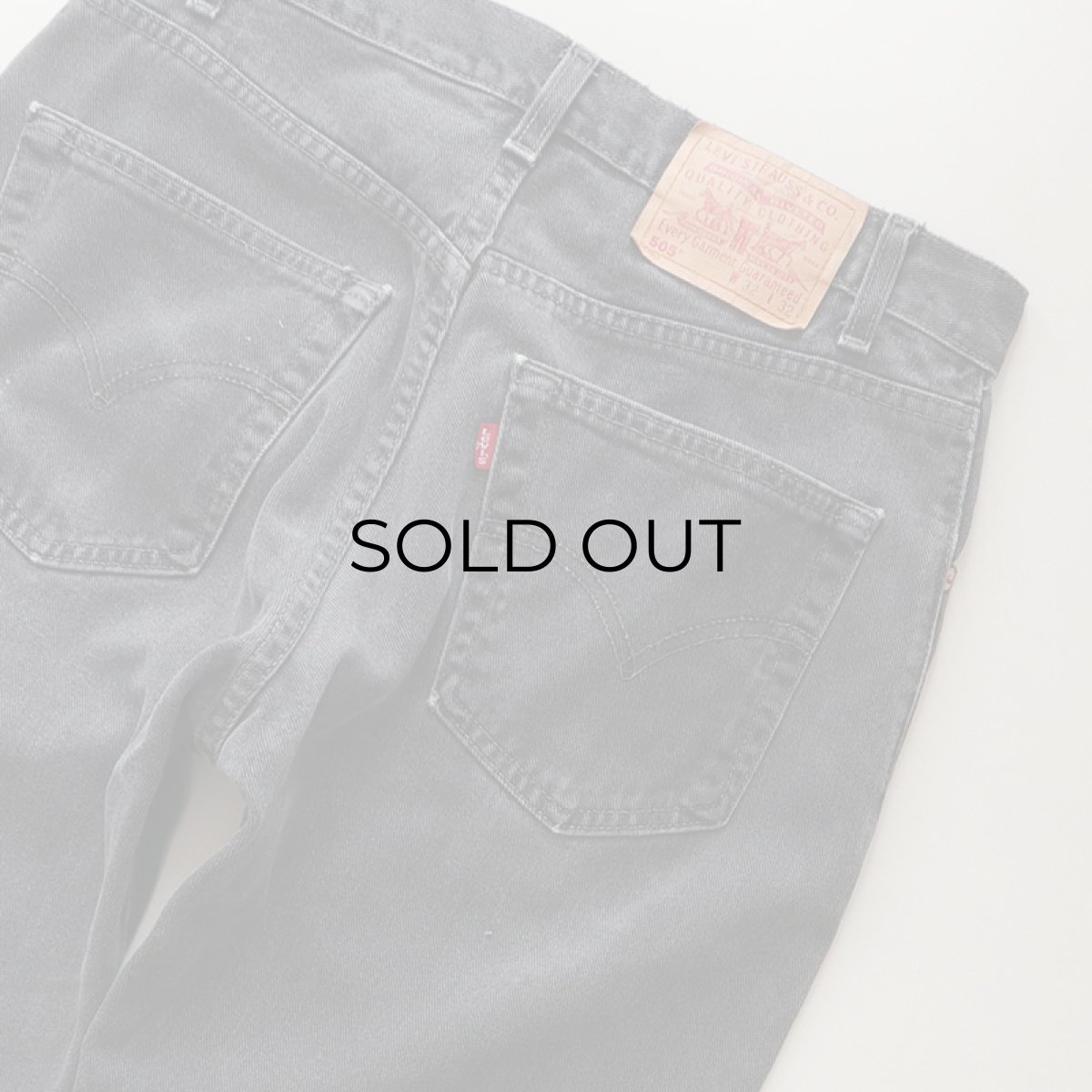 画像8: LEVI'S 505 BLACK DENIM PANTS "made in CANADA" 【W32 程度】 (8)