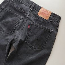 画像8: LEVI'S 505 BLACK DENIM PANTS "made in CANADA" 【W32 程度】 (8)