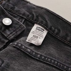 画像6: LEVI'S 505 BLACK DENIM PANTS "made in CANADA" 【W32 程度】 (6)